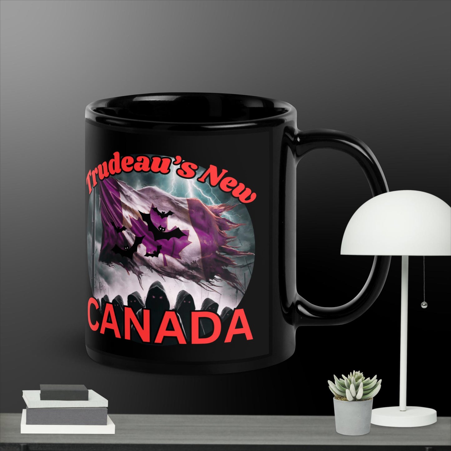 Trudeau's New Canada. Black Glossy Mug