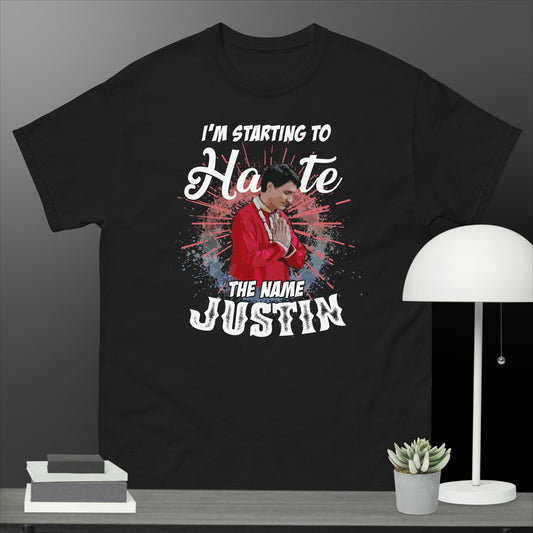 Men's classic tee. I'm starting to hate the name Justin.