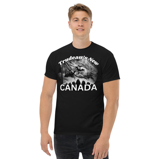 Trudeau's new Canada Black and White.Men's classic tee