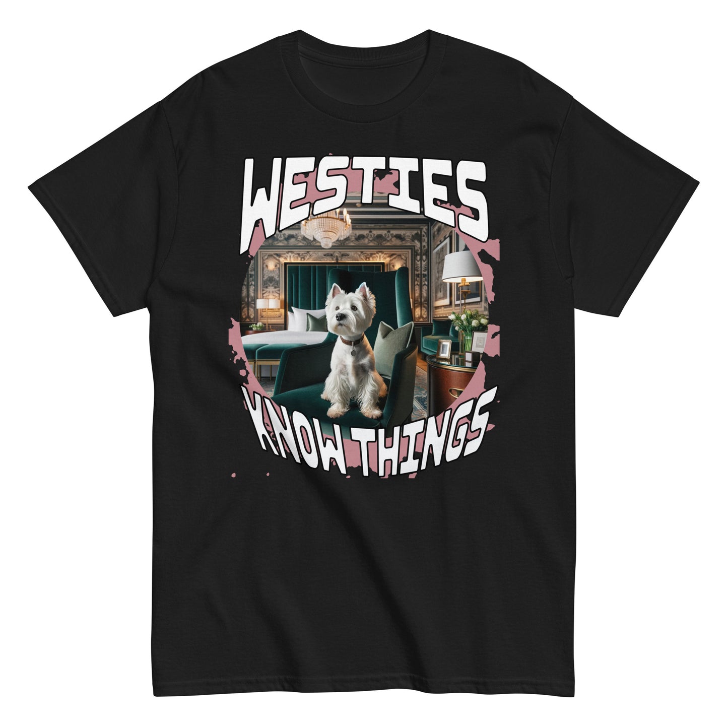 Men's classic tee. Westies Know Things.