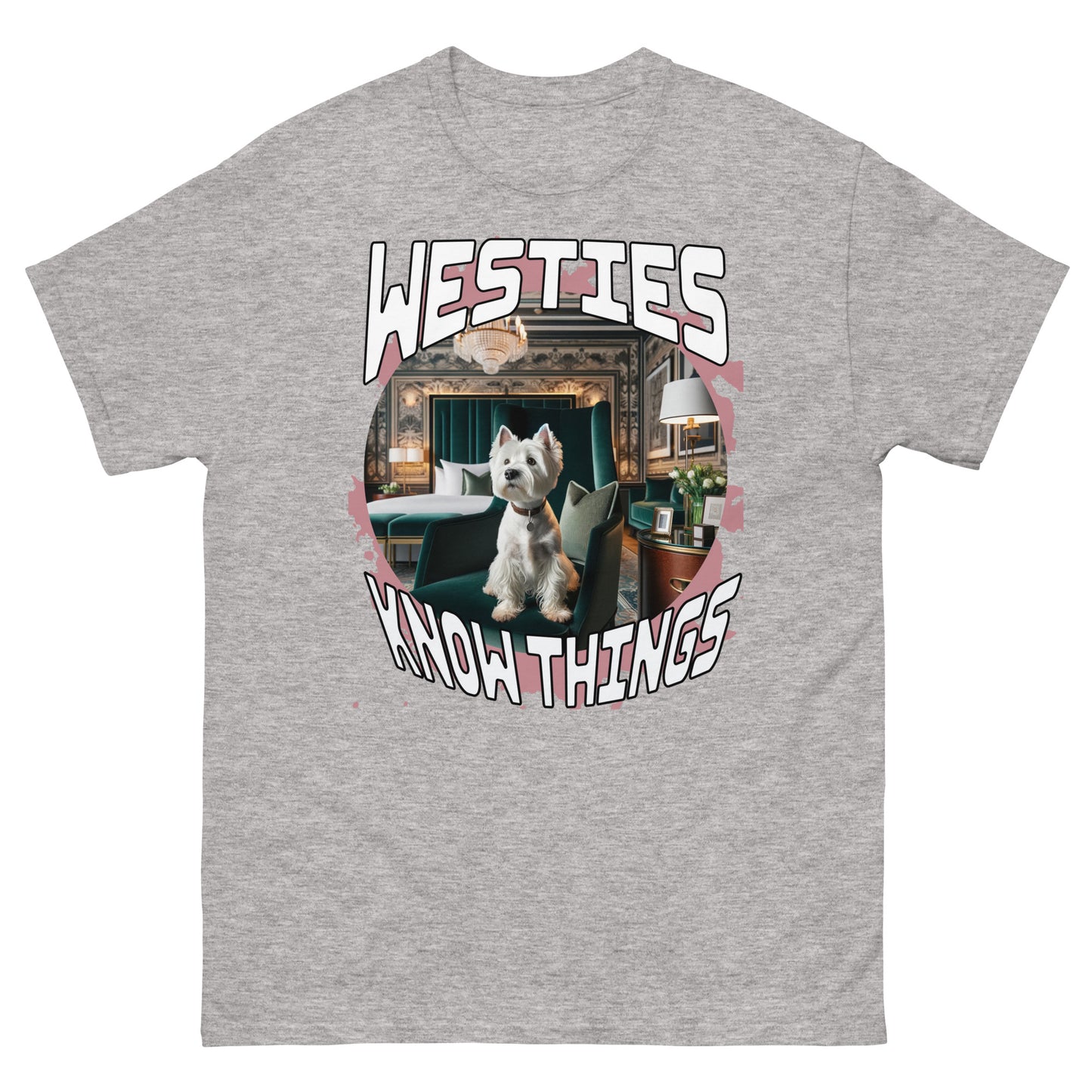 Men's classic tee. Westies Know Things.