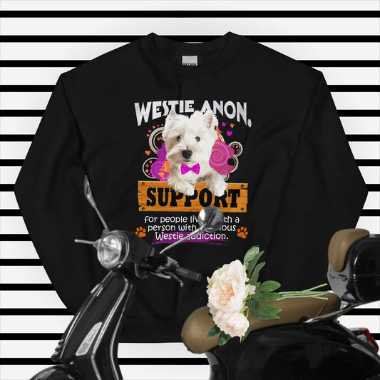 Unisex Sweatshirt. Westie Anon.