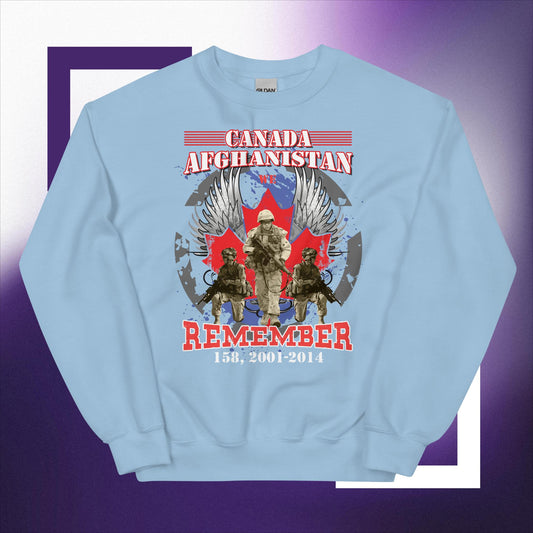 Unisex Sweatshirt.Canada Afghanistan.