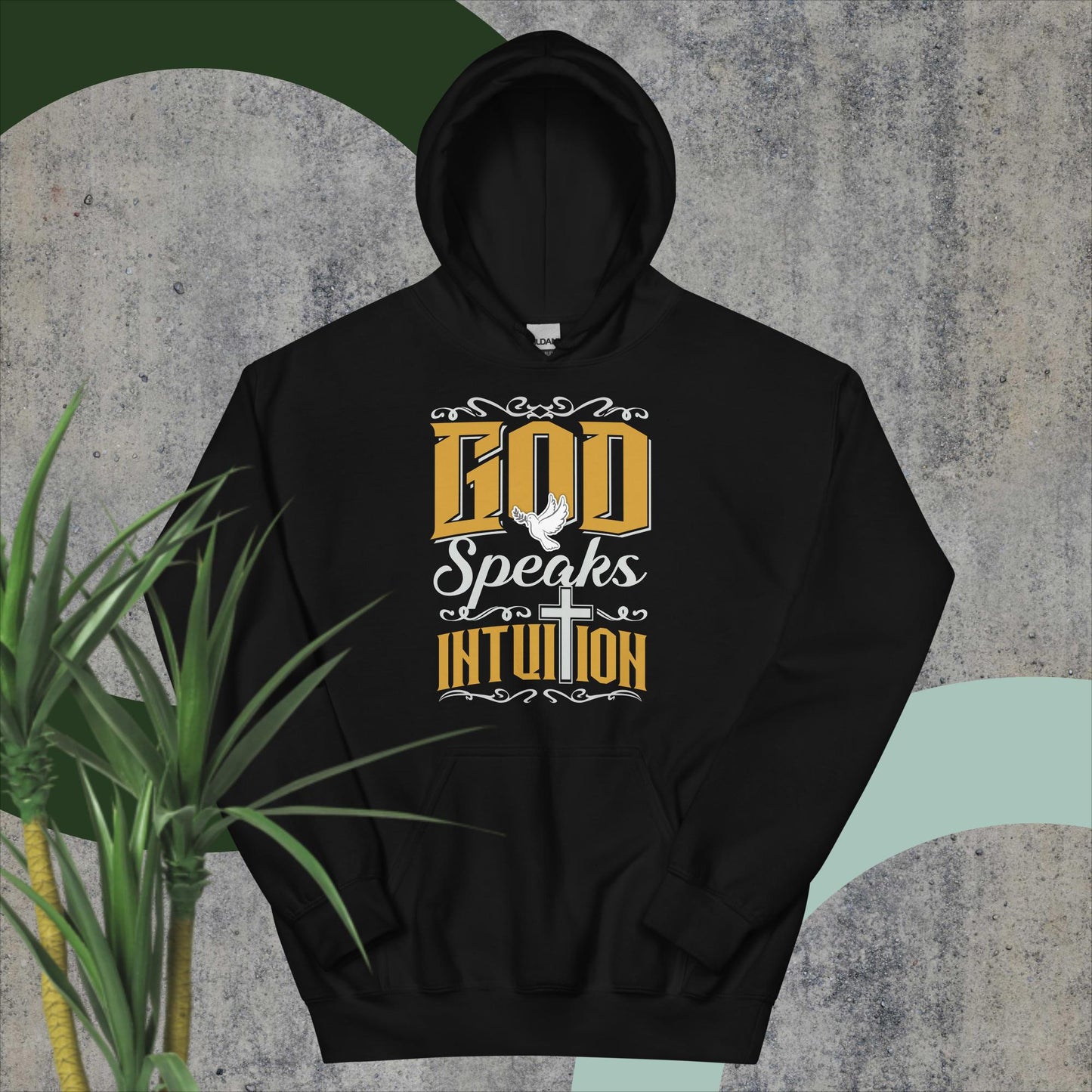 Unisex Hoodie, God Speaks Intuition