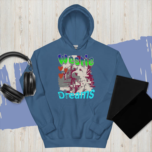 Unisex Hoodie. Westie Dreams.