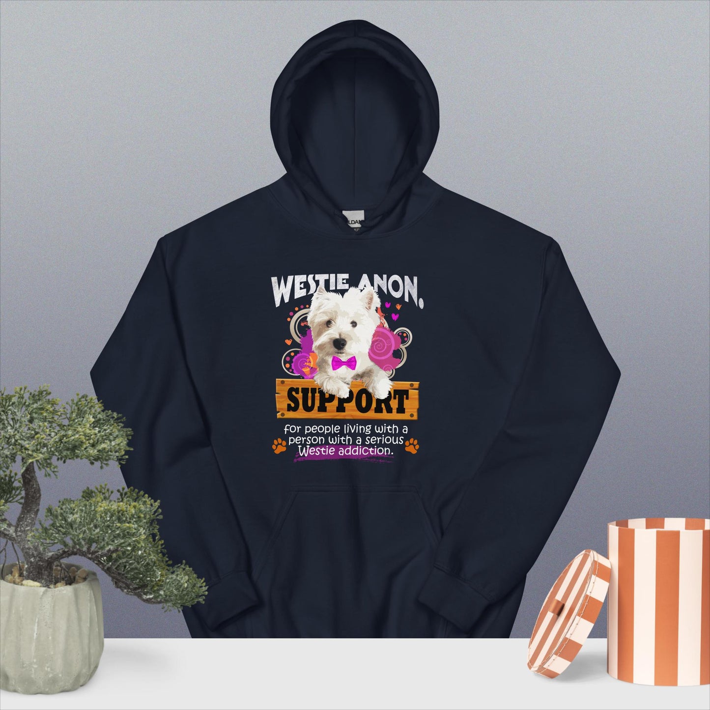 Unisex Hoodie. Westie Anon.