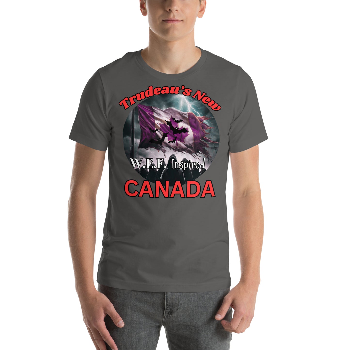 Trudeu's New Canada WEF Inspired. Unisex t-shirt