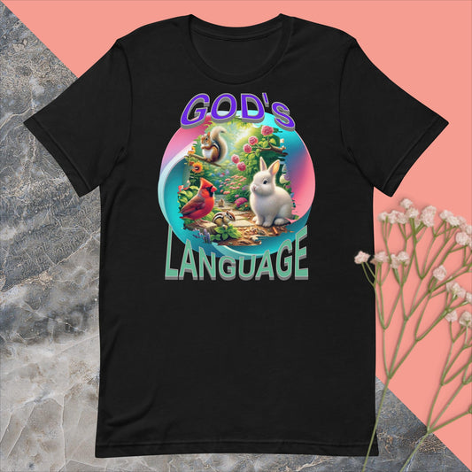 Unisex t-shirt .God's Language.