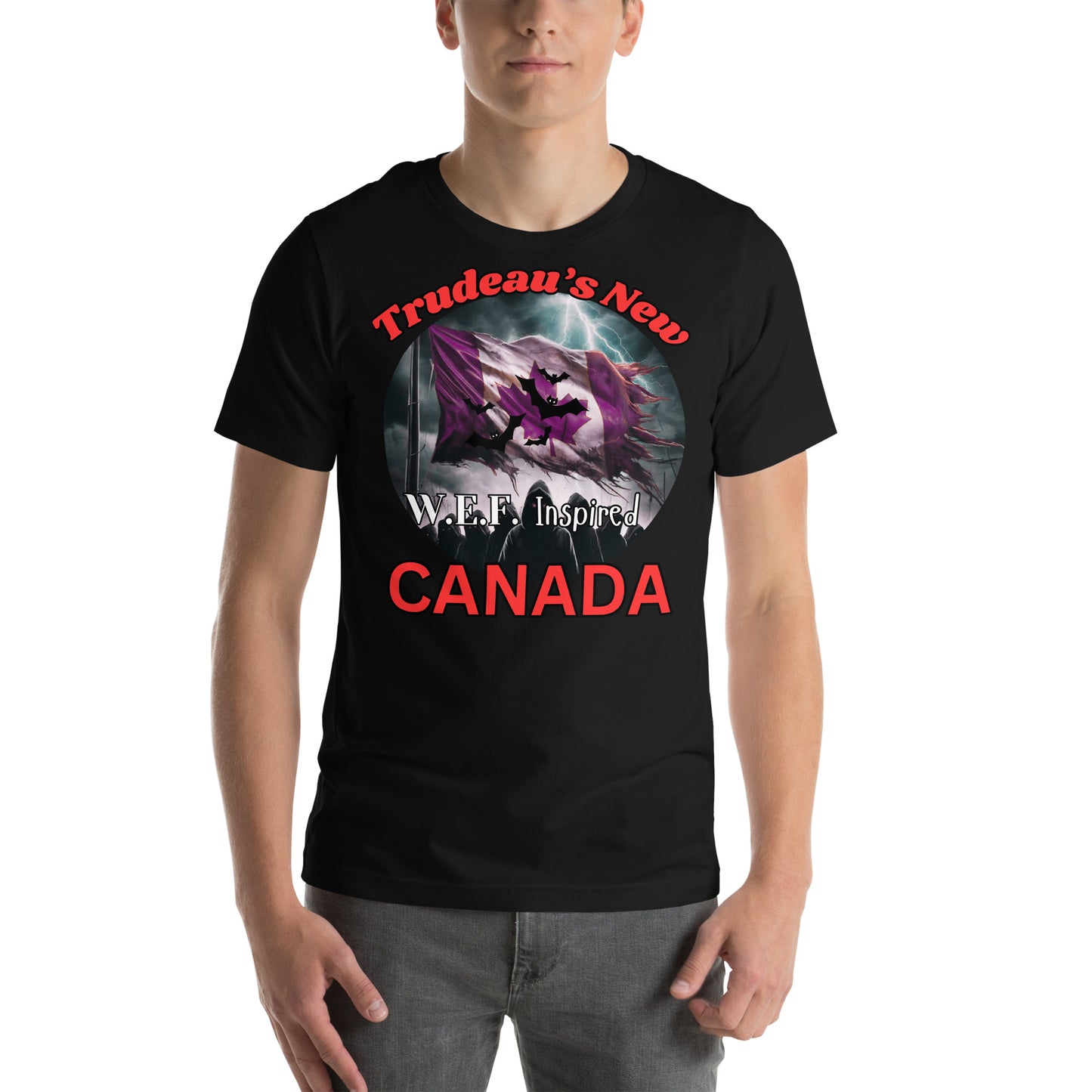 Trudeu's New Canada WEF Inspired. Unisex t-shirt