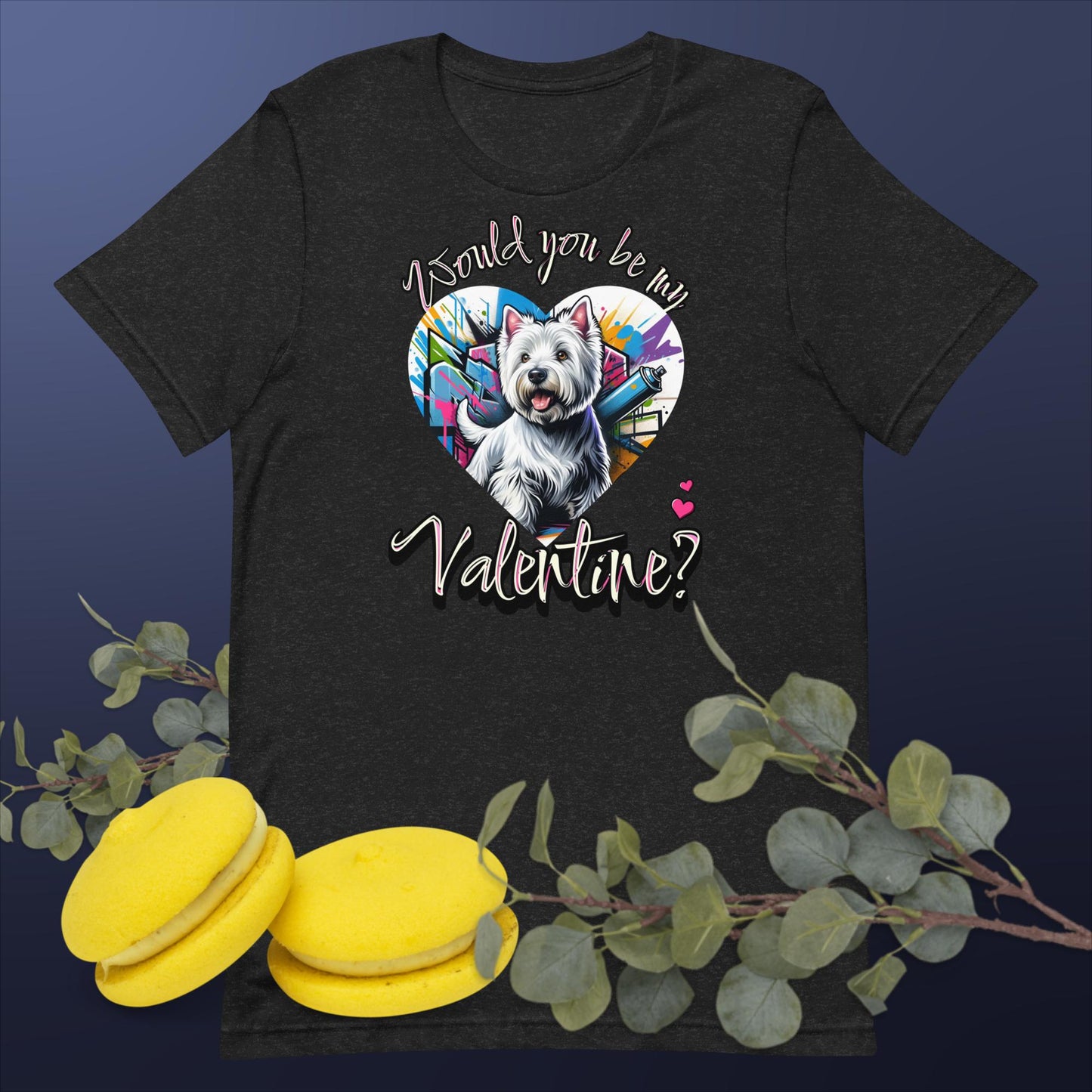 Unisex t-shirt. Bella Canvas. Would You be my Valentine?