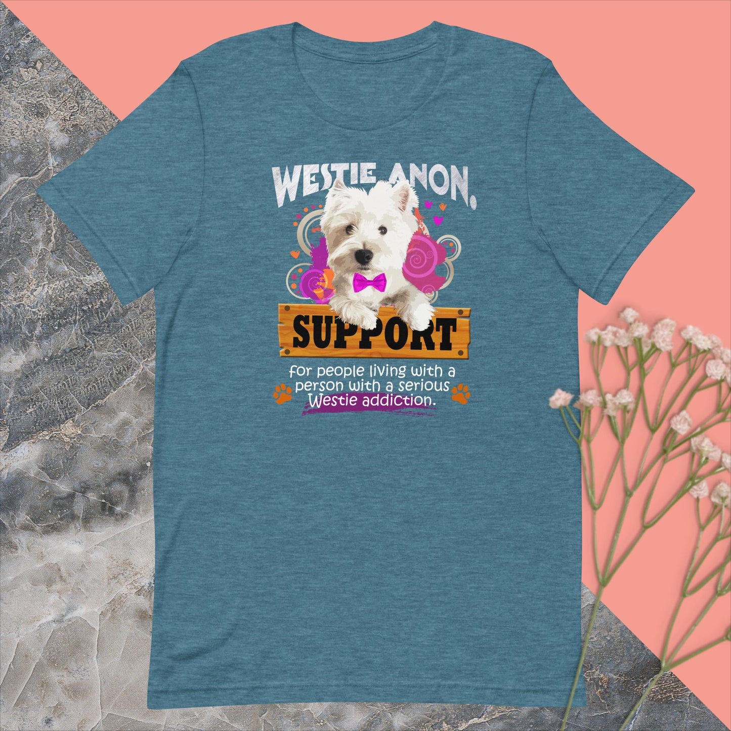 Unisex t-shirt. Westie Anon.