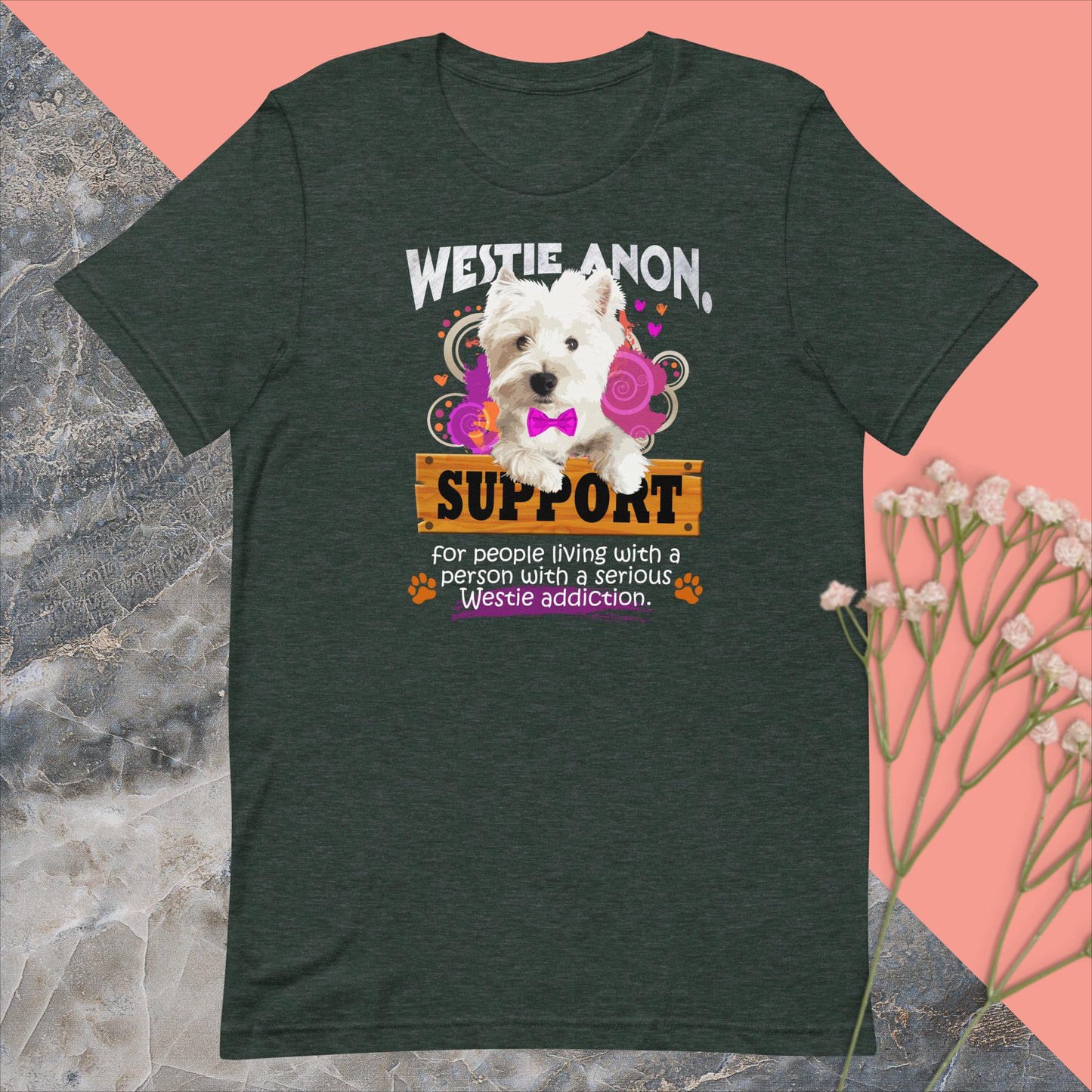 Unisex t-shirt. Westie Anon.