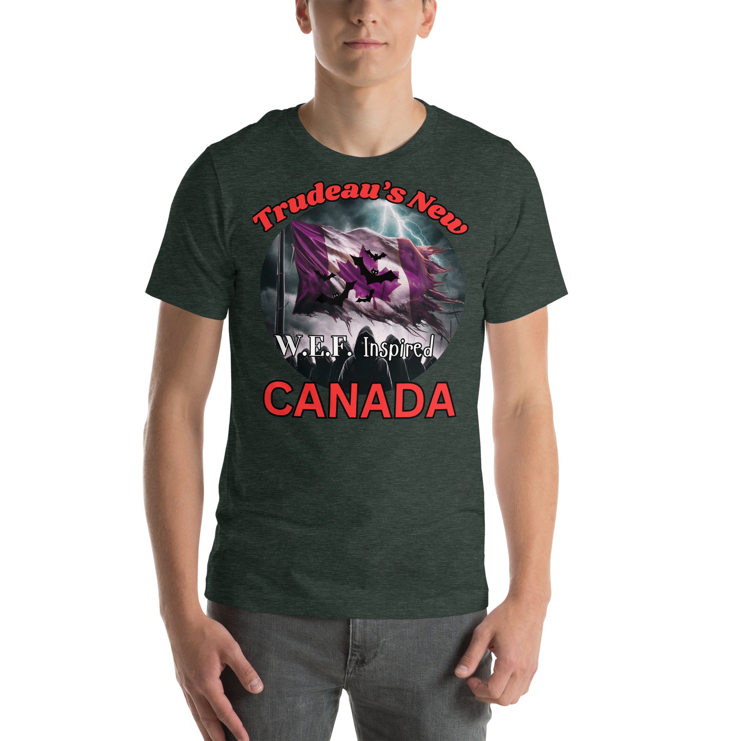 Trudeu's New Canada WEF Inspired. Unisex t-shirt