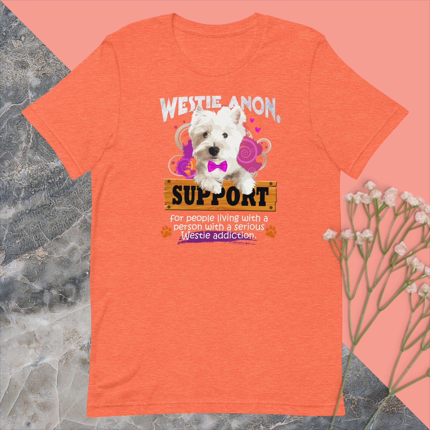 Unisex t-shirt. Westie Anon.