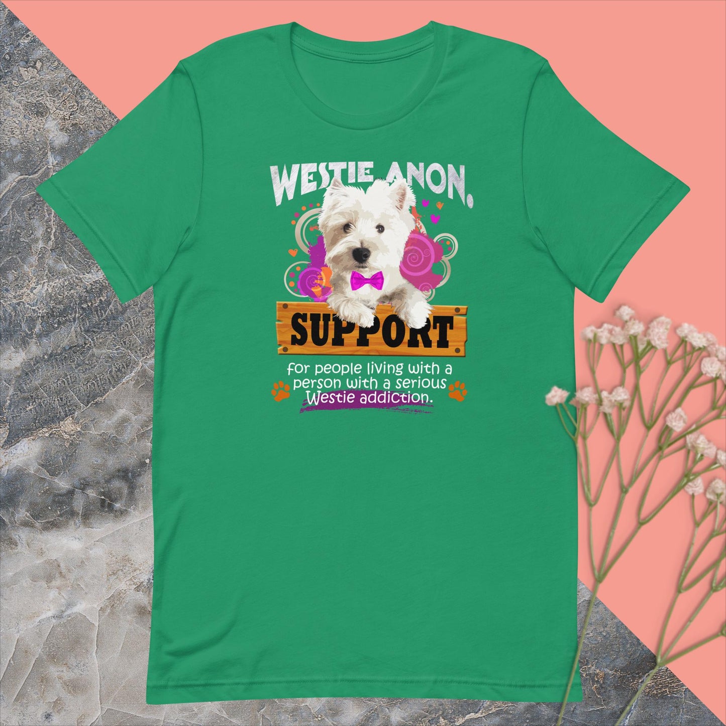 Unisex t-shirt. Westie Anon.