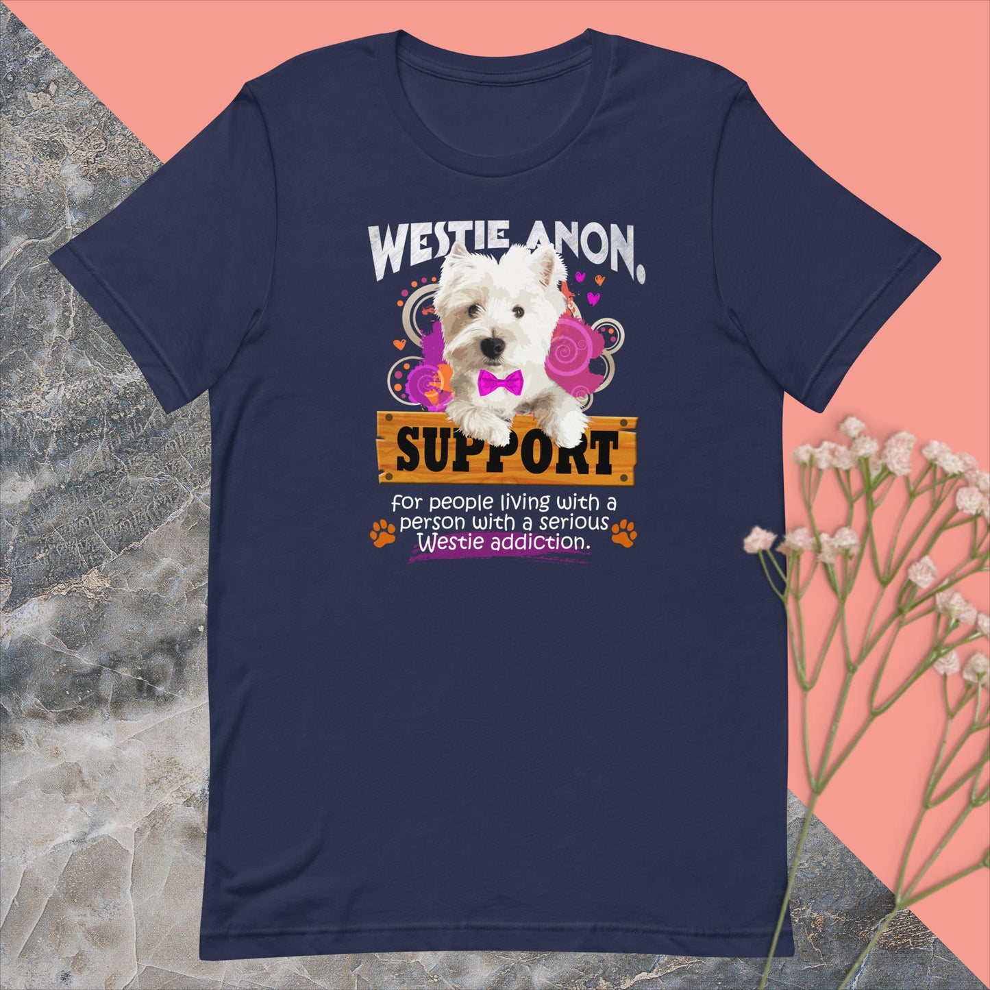 Unisex t-shirt. Westie Anon.