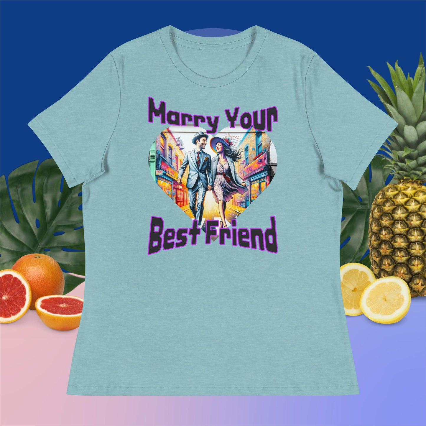 Women's Relaxed T-Shirt. Marry Your Best Friend,